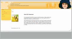 Desktop Screenshot of goodlifeinsurance.com