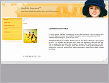 Tablet Screenshot of goodlifeinsurance.com
